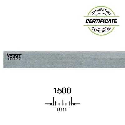 Retteskinne 1500x50x10 mm i stål DIN 874 Grad 2 (Inkl. Certifikat)
